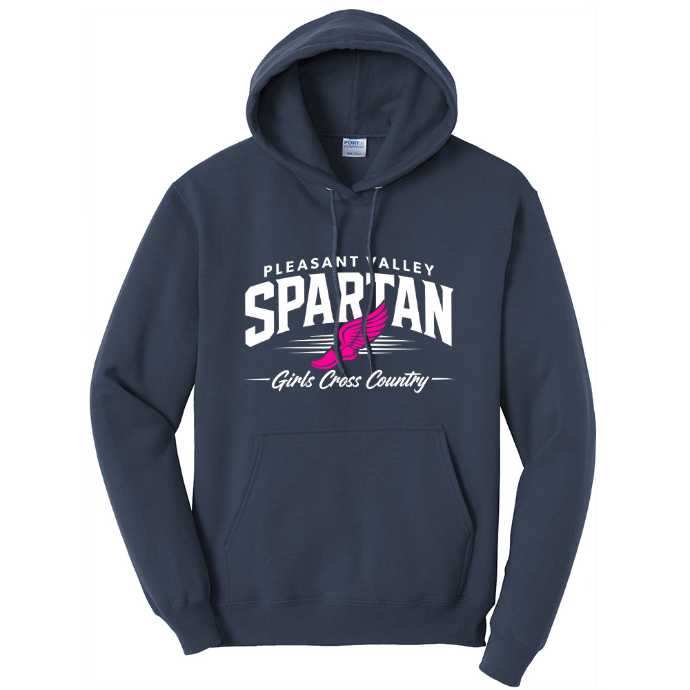 PV Girls CC Unisex Classic Core weight Cozy Pullover Hooded Sweatshirt - Navy