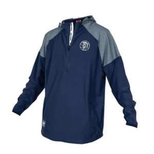 PV Volleyball Rawlings Colorsync Long Sleeve 1/2 zip hooded  BP Jacket Men-Navy