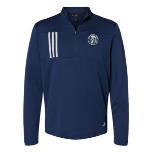 PV Volleyball Adidas 3-Stripes Double Knit 1/4 zip pullover Men-Navy