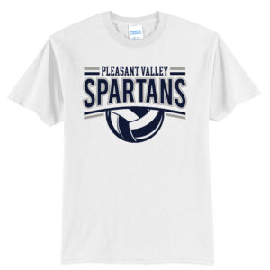 PV Volleyball Unisex Short Sleeve T Shirt – White