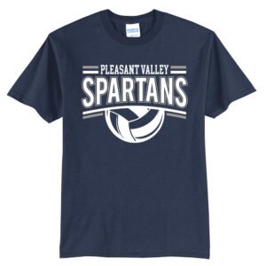 PV Volleyball Unisex Short Sleeve T Shirt – Navy