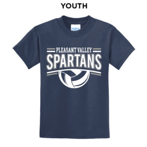 PV VolleyballYouth Short Sleeve T Shirt – Navy