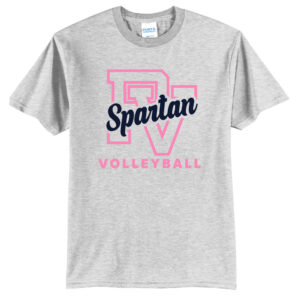 PV Volleyball Unisex Short Sleeve T Shirt – Ash