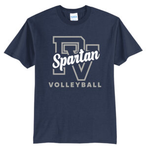 PV Volleyball Unisex Short Sleeve T Shirt – Navy