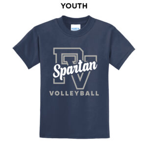 PV Volleyball Youth Short Sleeve T Shirt – Navy