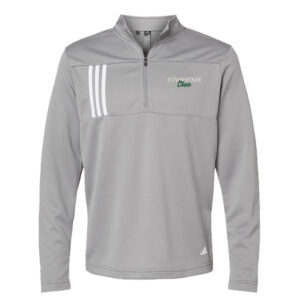 Powerhouse Cheer Adidas 3-Stripes Double Knit 1/4 zip pullover Men-Grey Three/White