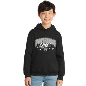 Powerhouse Cheer  Youth Hooded Sweatshirt – Black