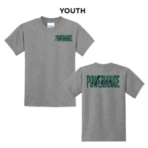Powerhouse Cheer Youth Short Sleeve Tee-Athletic Heather