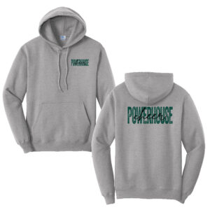 Powerhouse Cheer Unisex Fleece Hooded Sweatshirt-Athletic Heather