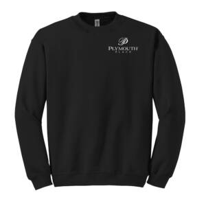 Plymouth Place Unisex Crewneck Sweatshirt – Black