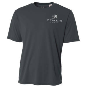 Plymouth Place Adult Cooling Performance Tshirt Men-Graphite