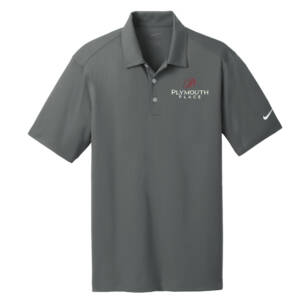 Plymouth Place Nike Golf Dri Fit Vertical Mesh Polo – Anthracite