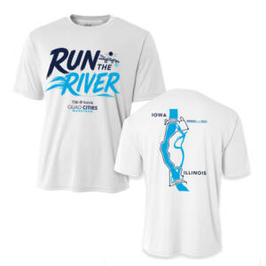 QC Half Marathon Adult Cooling Performance Tshirt-White