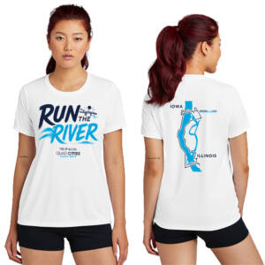 QC Half Marathon LADIES Competitor Performance Tee-White