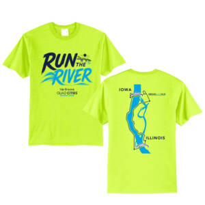 QC Half Marathon Unisex Short Sleeve Tee-Safety Green