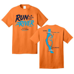 QC Half Marathon Unisex Short Sleeve Tee-Neon Orange
