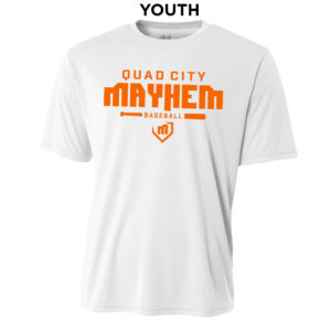 QC Mayhem BB YOUTH Cooling Performance Tshirt-White