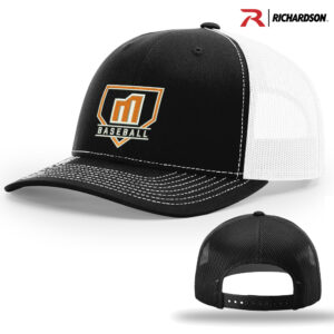 QC Mayhem BB Richardson Pro Mesh Adjustable Trucker Cap Split-Black/White