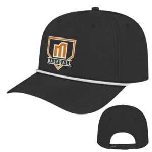 QC Mayhem BB Cap America Athletic Rope Cap-Black/White