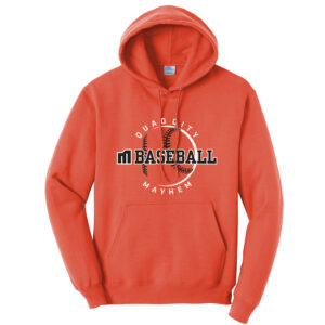 QC Mayhem BB Unisex Fleece Hooded Sweatshirt-Orange
