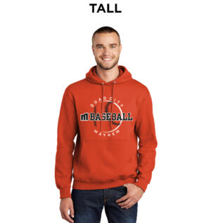 QC Mayhem BB Tall Fleece Hooded Sweatshirt-Orange