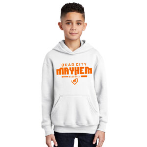 QC Mayhem BB Youth Hooded Sweatshirt-White