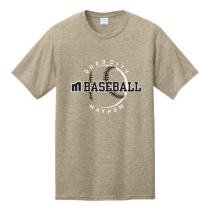 QC Mayhem BB Port Company Unisex CVC Tee-Desert Tan Heather