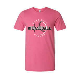 QC Mayhem BB Unisex Premium Short Sleeve Tee-Heather Charity Pink