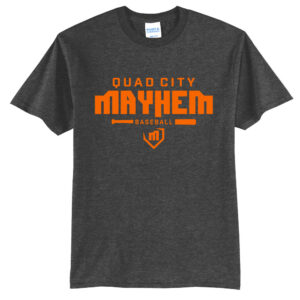 QC Mayhem BB Unisex Short Sleeve Tee-Dark Heather Grey
