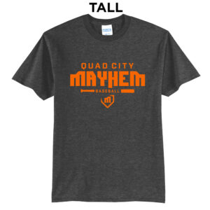 QC Mayhem BB Tall Short Sleeve Tee-Dark Heather Grey