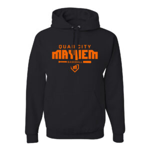 QC Mayhem BB Unisex Fleece Hooded Sweatshirt-Black Heather