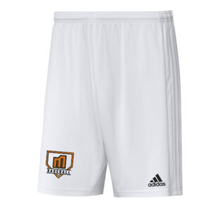 QC Mayhem BB Adidas SQUADRA 21 3-stripe soccer shorts – WHITE/white