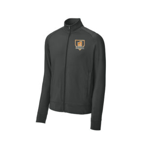 QC Mayhem BB Sport-Tek Sport-Wick Stretch Full-Zip Cadet Jacket Men-Charcoal Grey