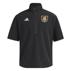 QC Mayhem BB Adidas 1/4 Zip woven short sleeve Training Jacket – Black (M)