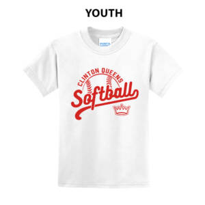 Queens Softball Club Youth Short Sleeve T Shirt – White