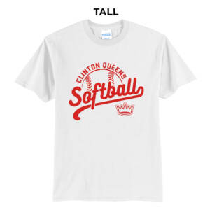 Queens Softball Club Tall Short Sleeve T Shirt – White