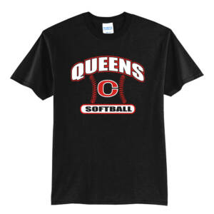 Queens Softball Club Unisex Short Sleeve T Shirt -Black
