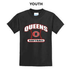 Queens Softball ClubYouth Short Sleeve T Shirt – Black