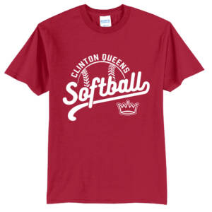 Queens Softball Club Unisex Short Sleeve T Shirt -Red