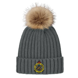 RI Arsenal Port Authority Faux Fur Pom Beanie – StormGrey