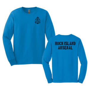RI Arsenal Unisex Cotton Long Sleeve Core Blend T Shirt -Sapphire