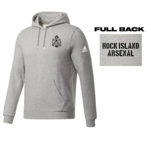 RI Arsenal Adidas Fleece Hooded Sweatshirt Unisex-Med Grey