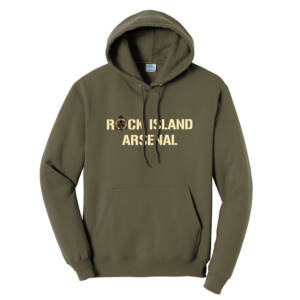 RI Arsenal Unisex Fleece Hooded Sweatshirt-Olive Drab Green