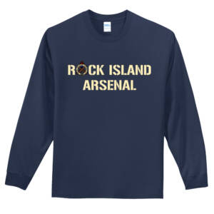 RI Arsenal Unisex Cotton Long Sleeve Tee-Navy