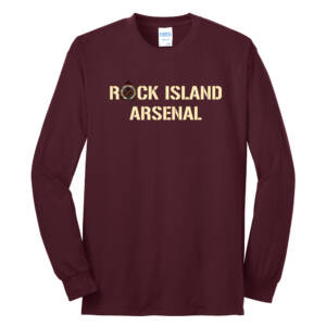 RI Arsenal Unisex Cotton Long Sleeve Tee-Maroon