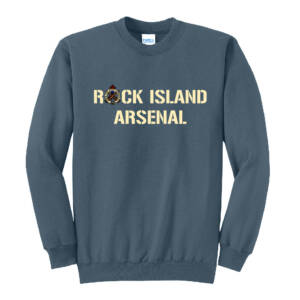RI Arsenal Unisex Fleece Crewneck Sweatshirt-Steel Blue