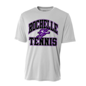 Rochelle Tennis Adult Cooling Performance Tshirt-Silver