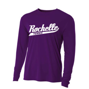 Rochelle Tennis Adult Cooling Performance long sleeve Crew Tee-Purple