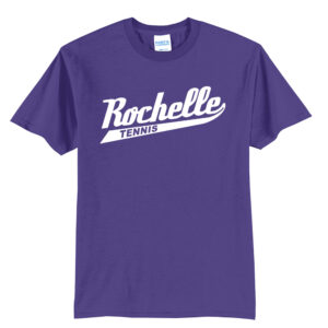 Rochelle Tennis Unisex Short Sleeve Tee-Purple