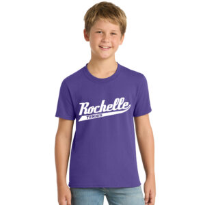Rochelle Tennis Youth Short Sleeve Tee-Purple